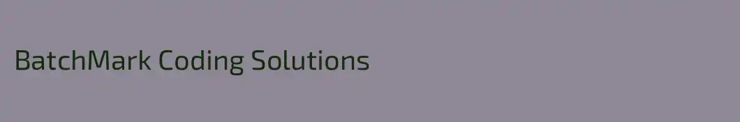 BatchMark Coding Solutions